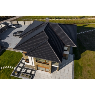 Dachówka CREATON Simpla Basic - glazura łupkowa